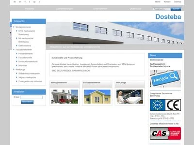 Website von Dosteba GmbH