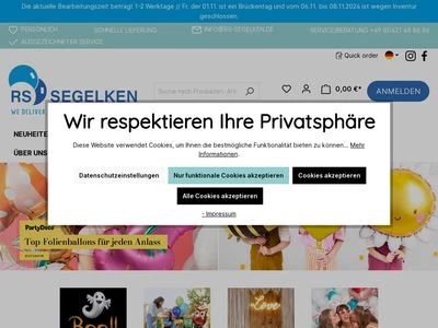 Website von RS-Segelken GmbH