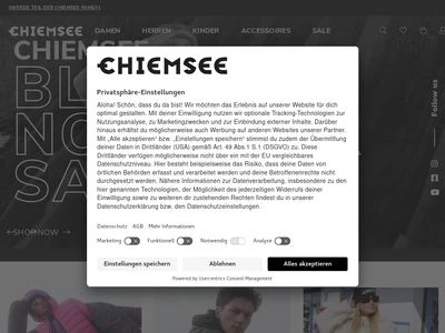 Website von Chiemsee GmbH & Co. KG