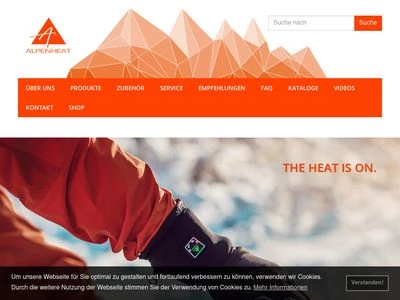 Website von ALPENHEAT Produktions- u. Handels GmbH