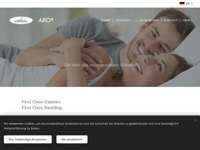 Website von ARO ARTLÄNDER GmbH 