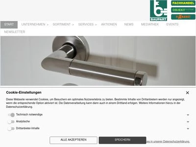 Website von BAUPART GMBH