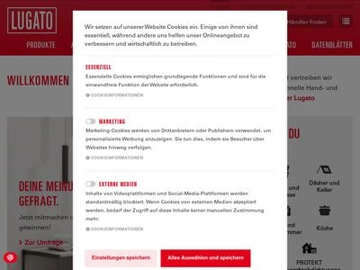 Website von LUGATO GmbH & Co. KG