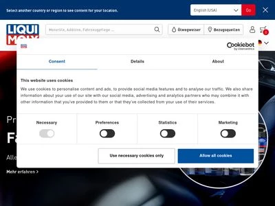 Website von LIQUI MOLY GmbH