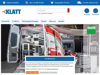 Website von Wilfried Klatt GmbH