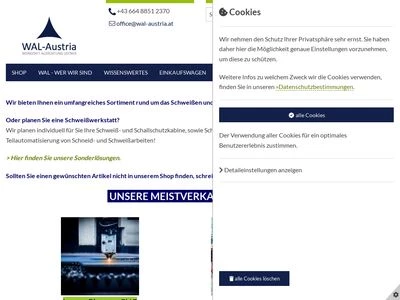 Website von Werkstatt Ausrüstung Leitner