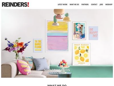 Website von Reinders Posters GmbH