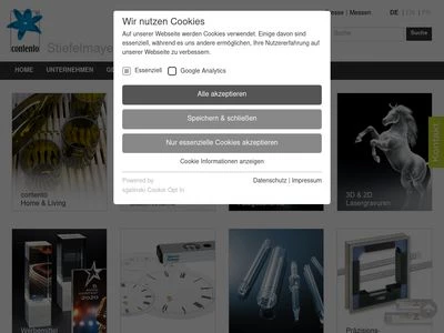 Website von Stiefelmayer-Contento GmbH & Co KG