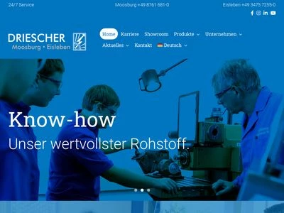 Website von Elektrotechnische Werke Fritz Driescher & Söhne GmbH