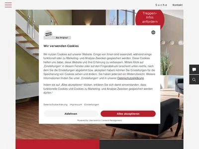 Website von Treppenmeister Wippertal GmbH