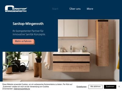 Website von Sanitop-Wingenroth GmbH & Co. KG