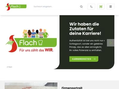 Website von Flach GmbH