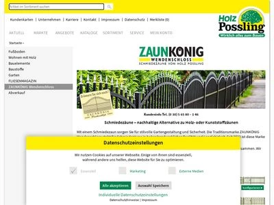 Website von Zaunkönig Wendenschloß GmbH