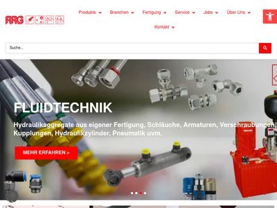 Website von RRG INDUSTRIETECHNIK GMBH