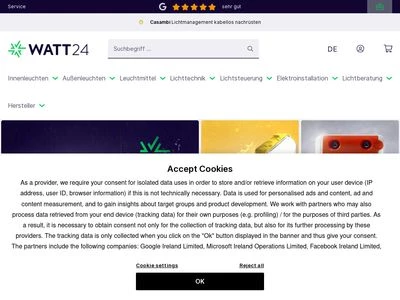 Website von watt24 GmbH