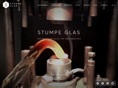 Website von Stumpe Glas GmbH