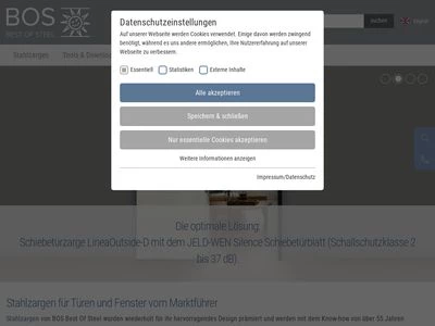 Website von BOS GmbH Best Of Steel
