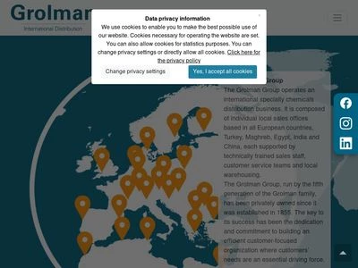 Website von Gustav Grolman GmbH & Co. KG