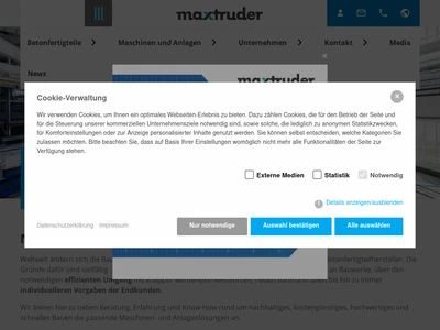 Website von MAX-truder GmbH