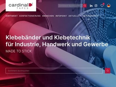 Website von cardinal GmbH 