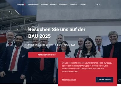 Website von DYWIDAG-Systems International GmbH