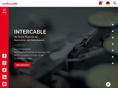 Website von Intercable Tools GmbH