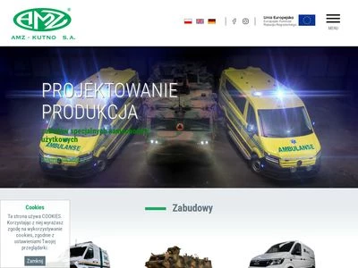 Website von AMZ-KUTNO S.A.