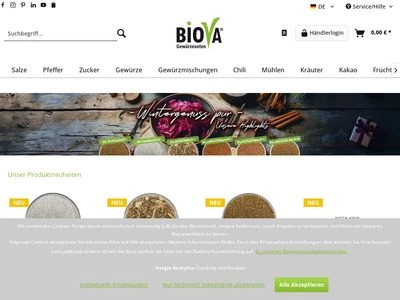 Website von Biova GmbH