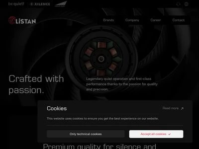 Website von Listan GmbH