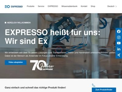 Website von EXPRESSO Deutschland GmbH & Co. KG