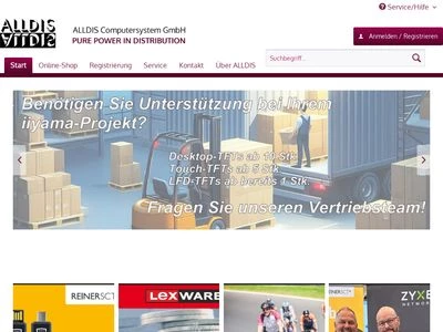 Website von ALLDIS Computersystem GmbH