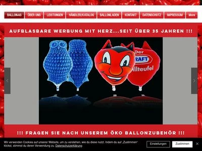 Website von Ballon-AS GmbH